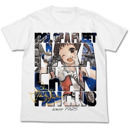 艦隊これくしょん-艦これ- 那珂ちゃんファンクラブフルカラーTシャツ/WHITE-S