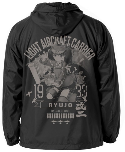 艦隊これくしょん-艦これ- 龍驤改二フーデッドウインドブレーカー/BLACK×WHITE-M