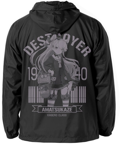 艦隊これくしょん-艦これ- 天津風フーデッドウインドブレーカー/BLACK×WHITE-M
