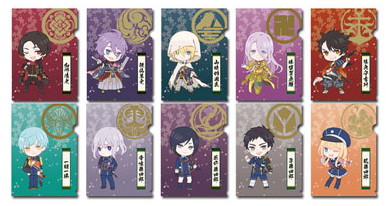 BOX販売 刀剣乱舞-ONLINE- ちび刀剣男士ミニクリアファイルコレクション第一弾