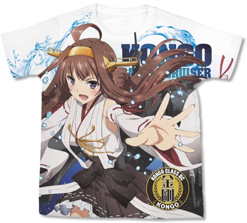 艦隊これくしょん-艦これ- Animation Sequence 金剛フルグラフィックTシャツ/WHITE-XL