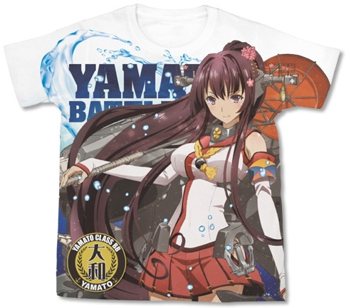 艦隊これくしょん-艦これ- Animation Sequence 大和フルグラフィックTシャツ/WHITE-XL