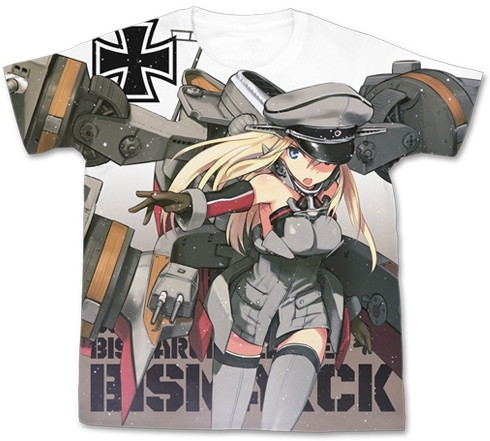 艦隊これくしょん-艦これ- ビスマルク フルグラフィックTシャツ/WHITE-L
