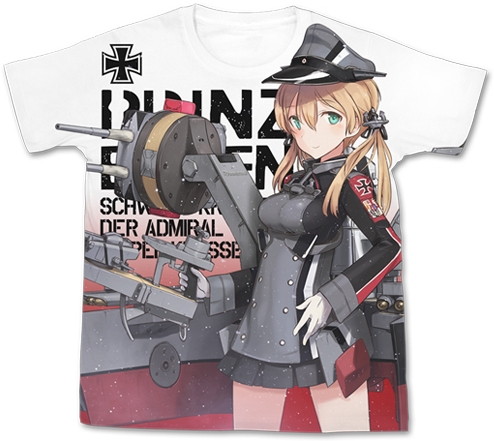 艦隊これくしょん-艦これ- プリンツ・オイゲン フルグラフィックTシャツ/WHITE-L