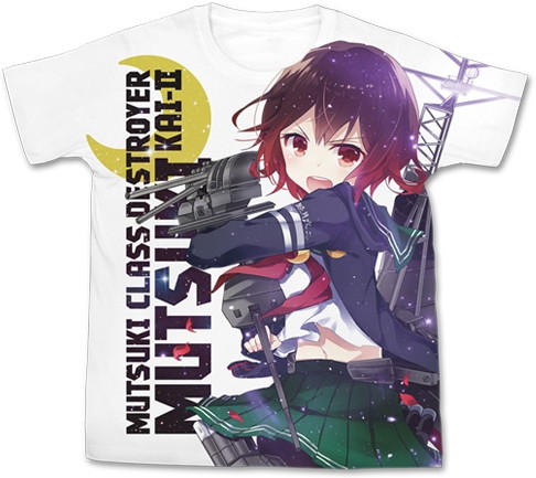 艦隊これくしょん-艦これ- 睦月改二 フルグラフィックTシャツ/WHITE-L
