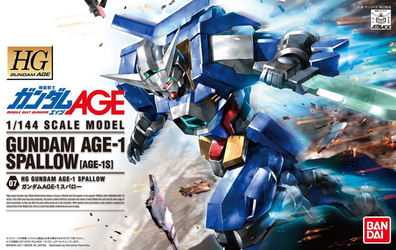 HGAGE 1/144 ガンダムAGE-1 スパロー