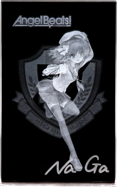 Angel Beats！ ゆり プレミアムクリスタル Na-Ga氏複製サイン入り