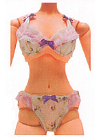 60cmドール用インナー カントリーフラワー（パープル）