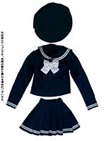 セーラー服セットII ネイビー×ホワイト