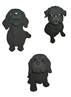 横浜炭物語 犬（中）H20cm ミニチュアダックス