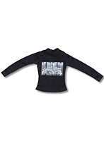 NOT DEAD プリントTシャツ（長袖） 黒