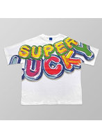SUPER LUCKY 油彩タッチTシャツ（Lサイズ）
