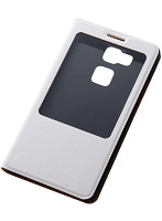 Ascend Mate7対応 カラフル・レザージャケット（合皮タイプ） ホワイト