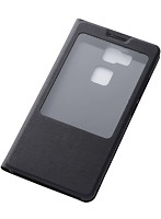 Ascend Mate7対応 スリム・レザージャケット（合皮タイプ） ブラック