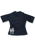 60ティム＆ティナ半袖Tシャツ 黒