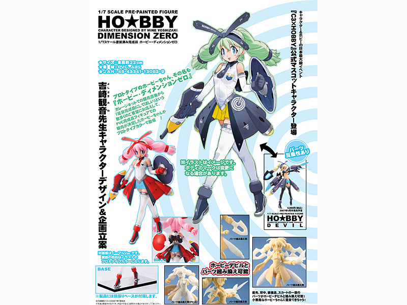 「C3×HOBBY」公式マスコットキャラクター プロトタイプカラー版 ホービー・ディメンションゼロ