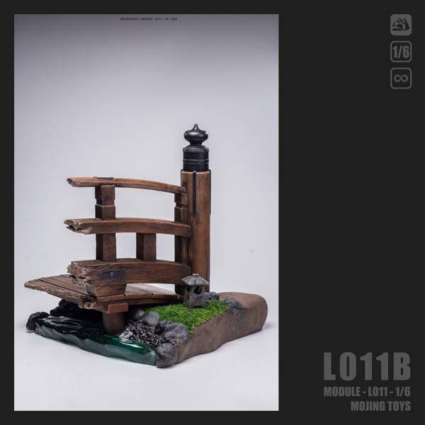 モージングトイズ 1/6 翠影 壊れた橋 ジオラマベース L011B