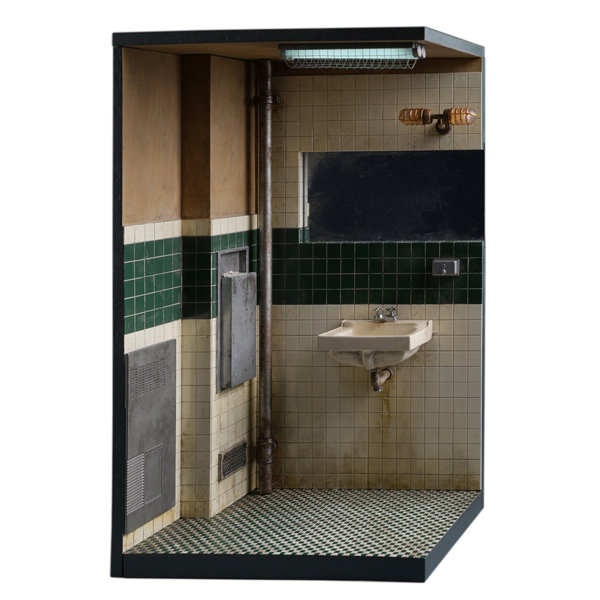 モージングトイズ 1/6 アメリカン バスルーム ジオラマベース Aのサムネイル画像