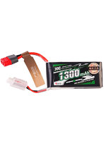 Gens ace製 Lipoバッテリー 1300mAh 7.4v 2S 30C