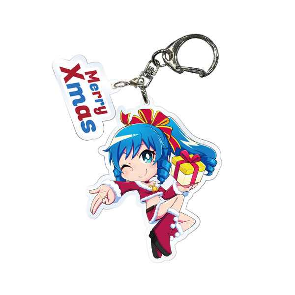 ななたまにあ チャーム付きアクリルキーホルダー ワリン サンタVer.
