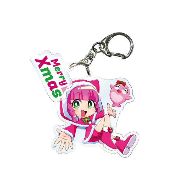 ななたまにあ チャーム付きアクリルキーホルダー ウリン サンタVer.