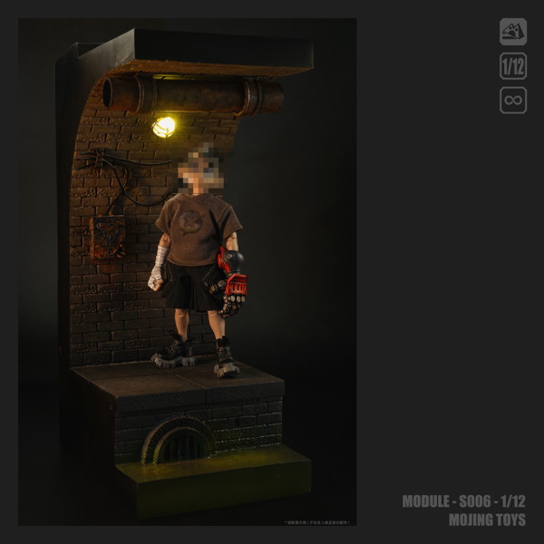 1/12 アメリカンコミック風 下水道ディオラマベース S006A