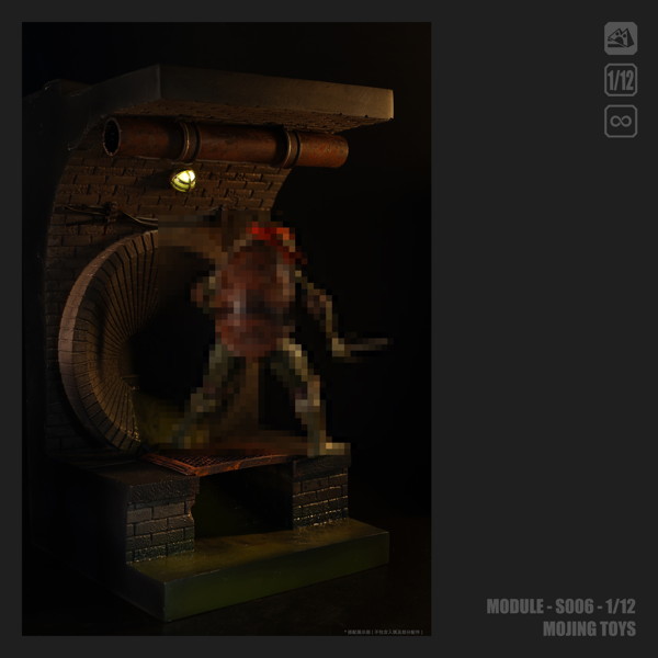 1/12 アメリカンコミック風 下水道ディオラマベース S006B