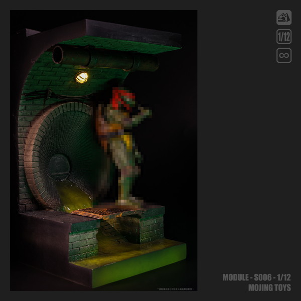 1/12 アメリカンコミック風 下水道ディオラマベース S006B