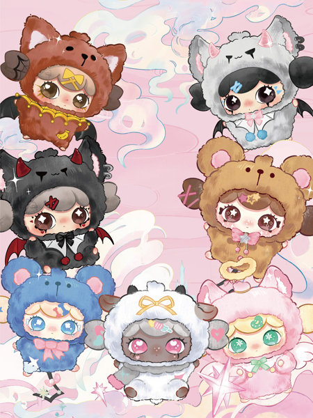 【BOX販売】lulumi「もえこころイマジネーション」ぬいぐるみブラインドボックス（1BOX=6個入）