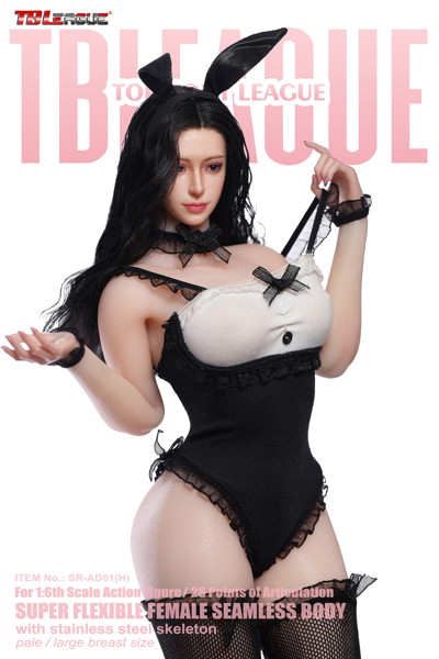 TBリーグ 1/6 プラチナグレード・シリコン コレクティブルシリーズ バニーガール ベール ヘッド付 ブラック（手作業接着による高精細植毛）