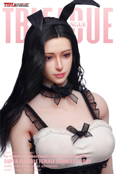 TBリーグ 1/6 プラチナグレード・シリコン コレクティブルシリーズ バニーガール ベール ヘッド付 ブラック（手作業接着による高精細植毛）