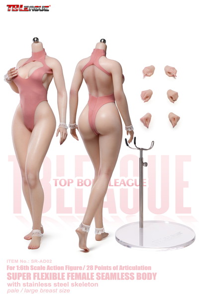 TBリーグ 1/6 スーパーフレキシブル フィメール シームレスボディ ペール ラージバスト SR-AD02 （新プロポーション）