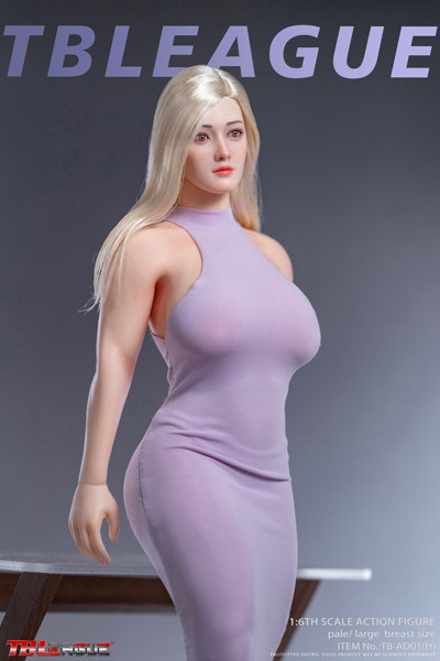 TBリーグ 1/6 女性シームレスボディ カーヴィーボディ ペール ラージバスト ヘッド付