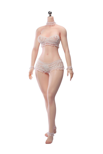 TBリーグ 1/6 スーパーフレキシブル 女性シームレスボディ スリムウエスト・カーヴィー ヘッドなし/足首取り外し式/ペールスキンのサムネイル画像