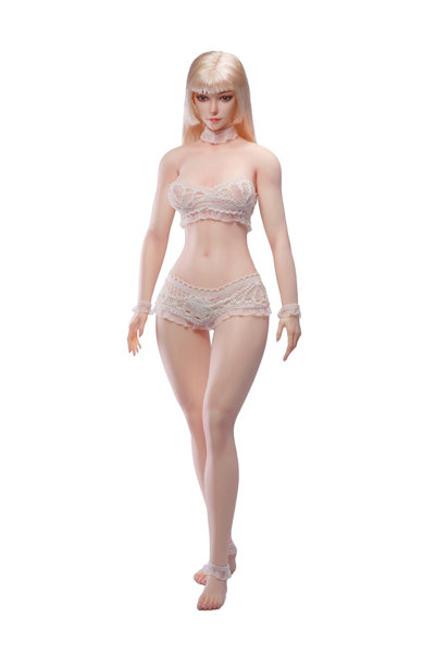 TBリーグ 1/6 スーパーフレキシブル 女性シームレスボディ スリムウエスト・カーヴィー ヘッド付/足首取り外し式/ペールスキンのサムネイル画像