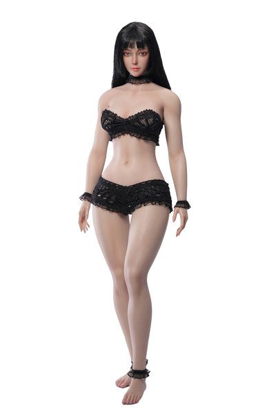TBリーグ 1/6 スーパーフレキシブル 女性シームレスボディ スリムウエスト・カーヴィー ヘッド付/足首取り外し式/サンタンのサムネイル画像