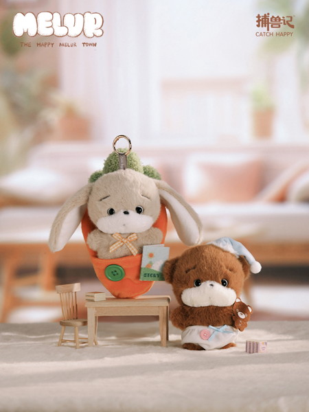 【BOX販売】MELUR The Happy Melur Town おやすみストーリー シリーズぬいぐるみ（1BOX=6個）