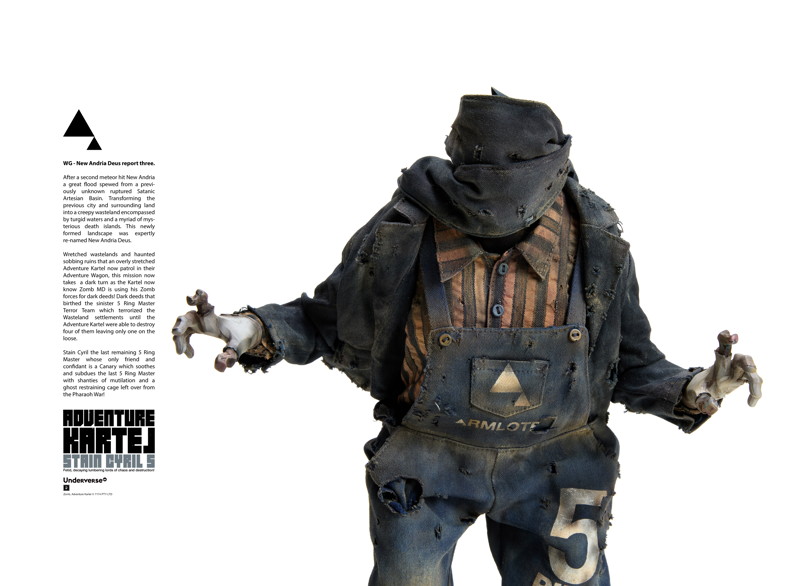 Underverse 1/6 ADVENTURE KARTEL series Stain Cyril Action Figure