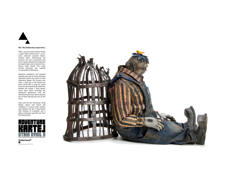 Underverse 1/6 ADVENTURE KARTEL series Stain Cyril Action Figure
