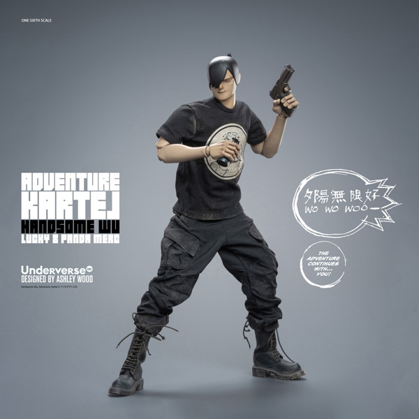 Underverse 1/6 Adventure Kartel Series DIRTY BOI PANDA HANDSOME WU Action Figure