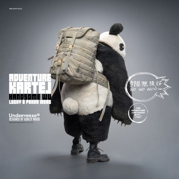 Underverse 1/6 Adventure Kartel Series DIRTY BOI PANDA HANDSOME WU Action Figure