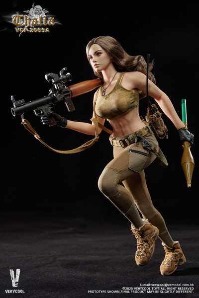 ベリークール 1/6 デザート フィメール ソルジャー タリア ブラウンヘア Ver.
