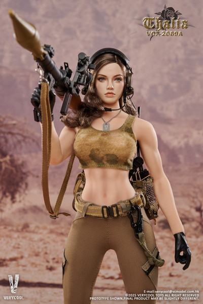 ベリークール 1/6 デザート フィメール ソルジャー タリア ブラウンヘア Ver.