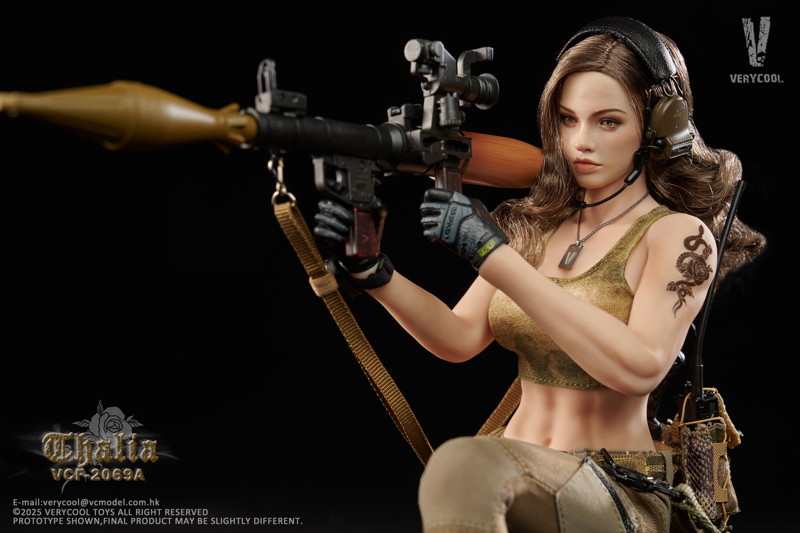 ベリークール 1/6 デザート フィメール ソルジャー タリア ブラウンヘア Ver.