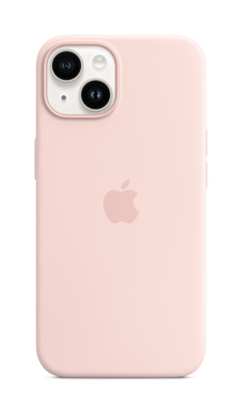 MagSafe対応iPhone 14シリコーンケース - チョークピンク