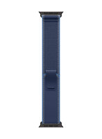 49mmケース用ブルー/ブライトブルートレイルループ - M/L - ブラックチタニウムの仕上げ MG9R4FE/A