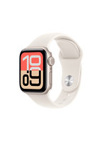 【AppleCare＋付き】Apple Watch SE 3（GPSモデル）- 40mmスターライトアルミニウムケースとスターライトスポーツバンド - S/M