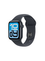 【AppleCare+付き】Apple Watch SE 3(GPS + Cellularモデル)- 40mmミッドナイトアルミニウムケースとミッドナイトスポーツバンド - S/M