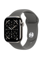 【AppleCare+付き】Apple Watch Series 11(GPS + Cellularモデル)- 42mmナチュラルチタニウムケースとストーングレイスポーツバンド - M/L