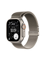【AppleCare＋付き】Apple Watch Ultra 3（GPS + Cellularモデル）- 49mmナチュラルチタニウムケースとナチュラルチタニウムミラネーゼループ - M